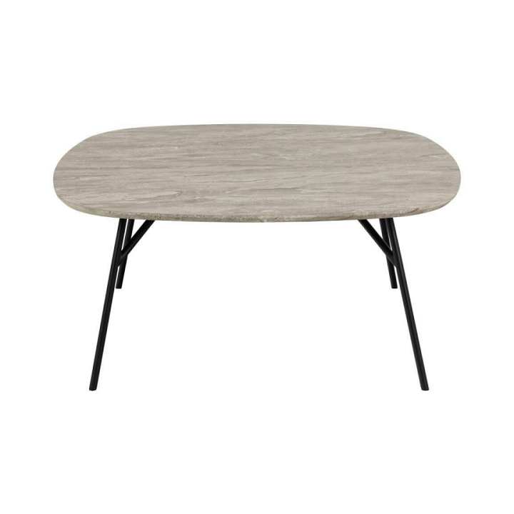 Stolik kawowy Caracas 90x90cm szary marmur - ACTONA