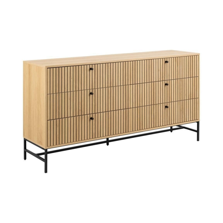 Komoda Albany 6 szuflad dąb naturalny - ACTONA