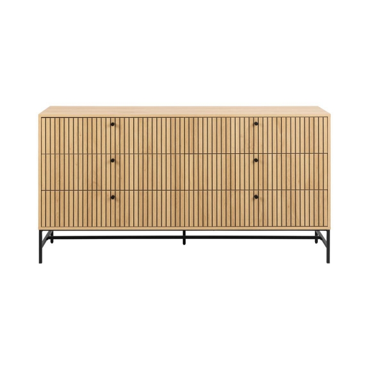Komoda Albany 6 szuflad dąb naturalny - ACTONA