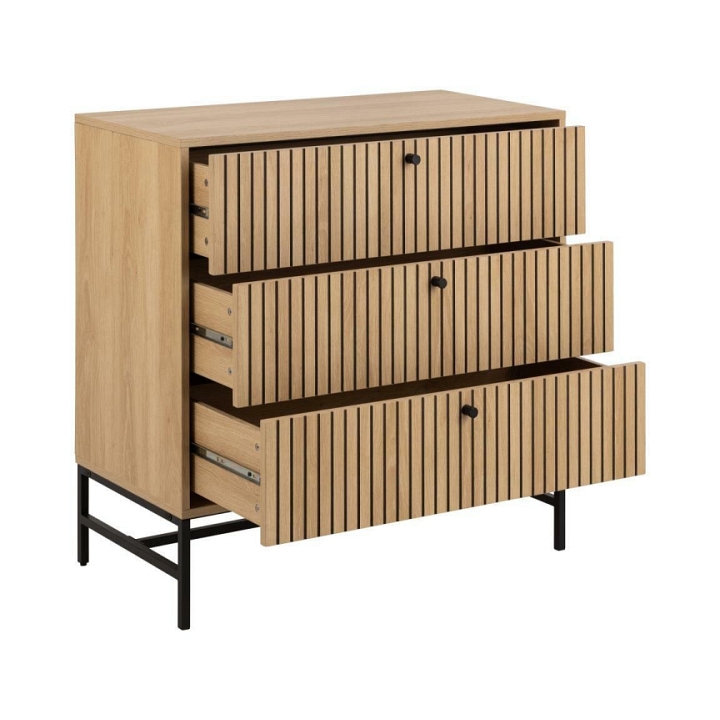 Komoda Albany 3 szuflady dąb naturalny - ACTONA