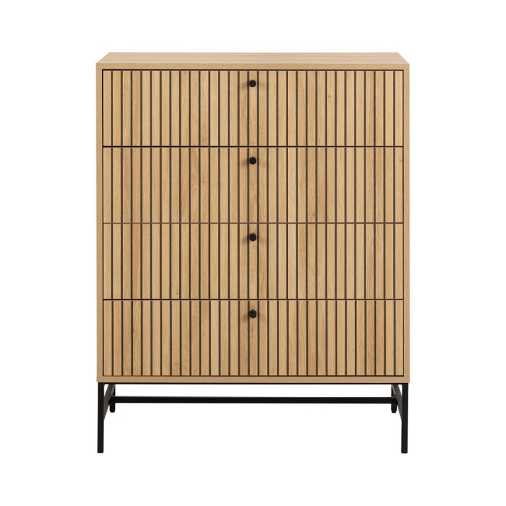 Komoda Albany 4 szuflady dąb naturalny - ACTONA