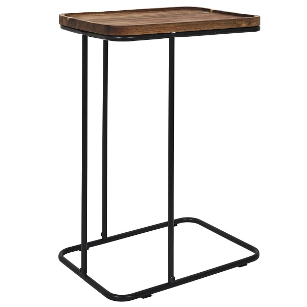 Stolik pomocniczny Meleto akacja/ czarny ( Rozmiar: uniwersalny )
