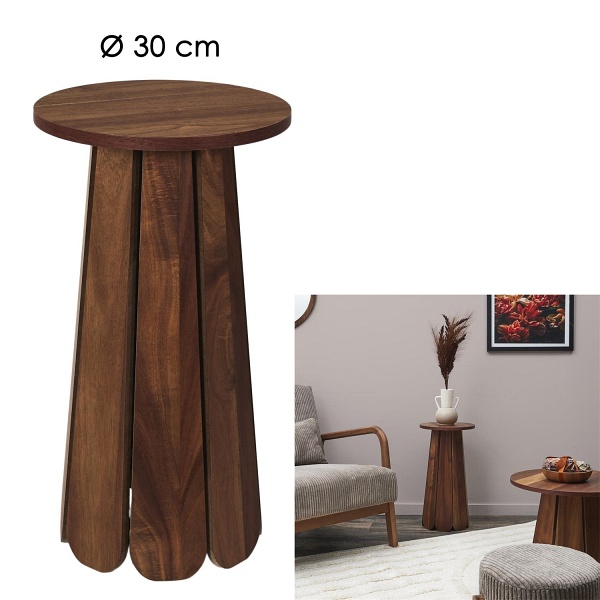 Stolik boczny Will 30cm orzech ( Rozmiar: uniwersalny )