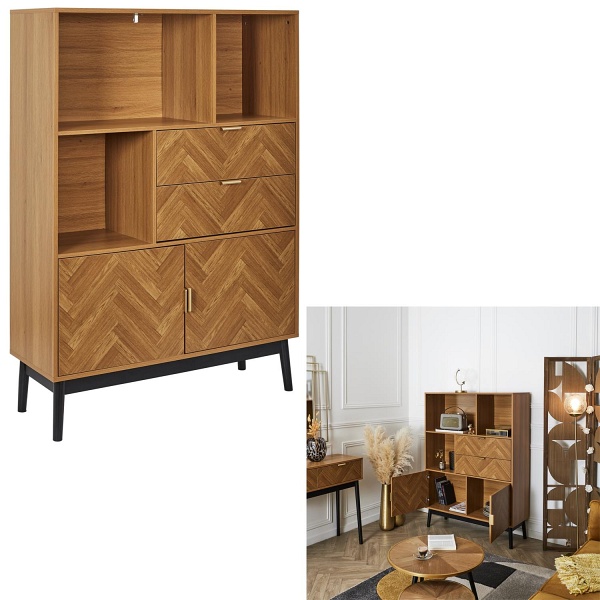 Regał Felix jodełka naturalny ( Rozmiar: uniwersalny )