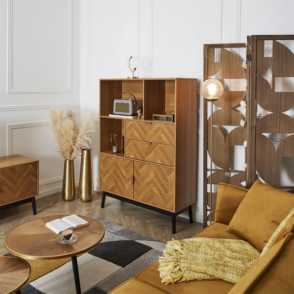 Regał Felix jodełka naturalny ( Rozmiar: uniwersalny )