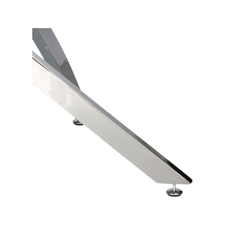 Stolik kawowy Amber 90cm transparentny/ chrom - Intesi