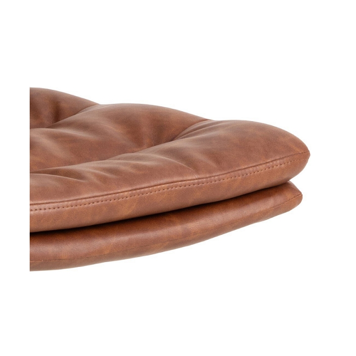 Krzesło Dean obrotowe retro brandy PU - ACTONA
