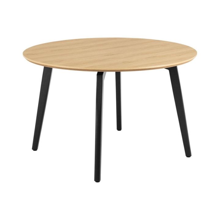 Stół Cadiz okrągły 120cm naturalny/czarny - ACTONA