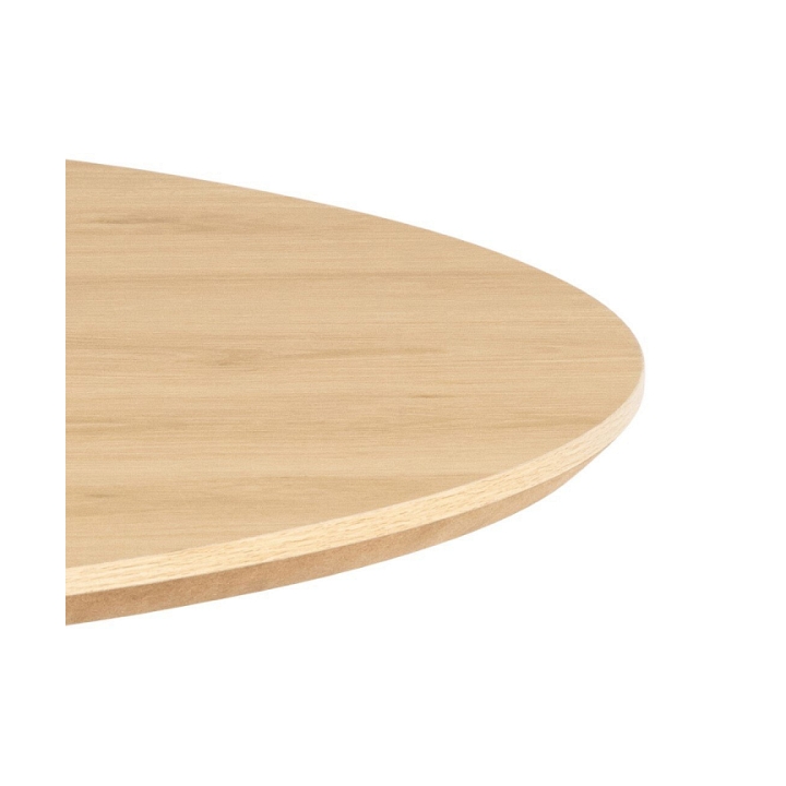Stół Cadiz okrągły 120cm naturalny/czarny - ACTONA