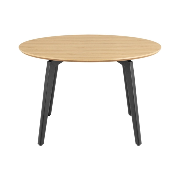 Stół Cadiz okrągły 120cm naturalny/czarny - ACTONA