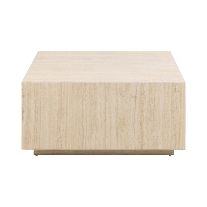 Stolik kawowy Dice 90x90cm trawertyn - ACTONA