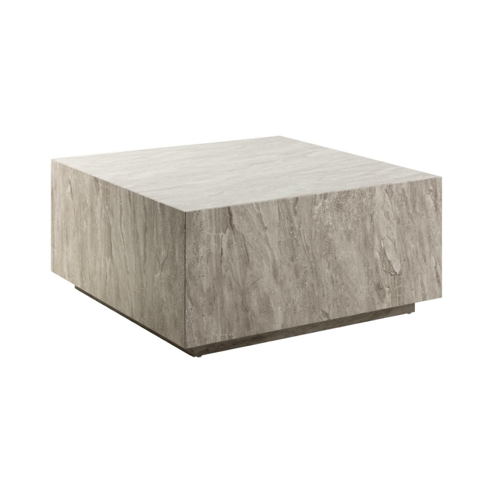 Stolik kawowy Dice 90x90cm marmur szary - ACTONA