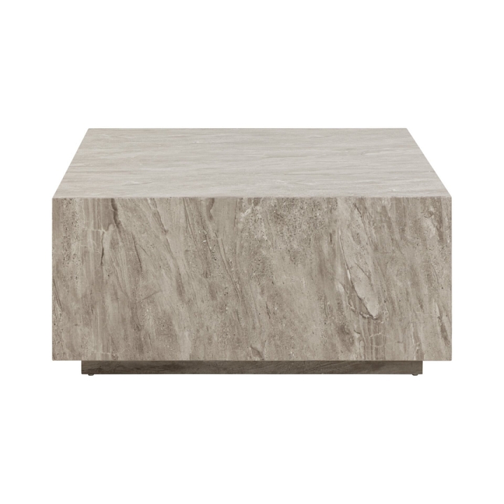 Stolik kawowy Dice 90x90cm marmur szary - ACTONA