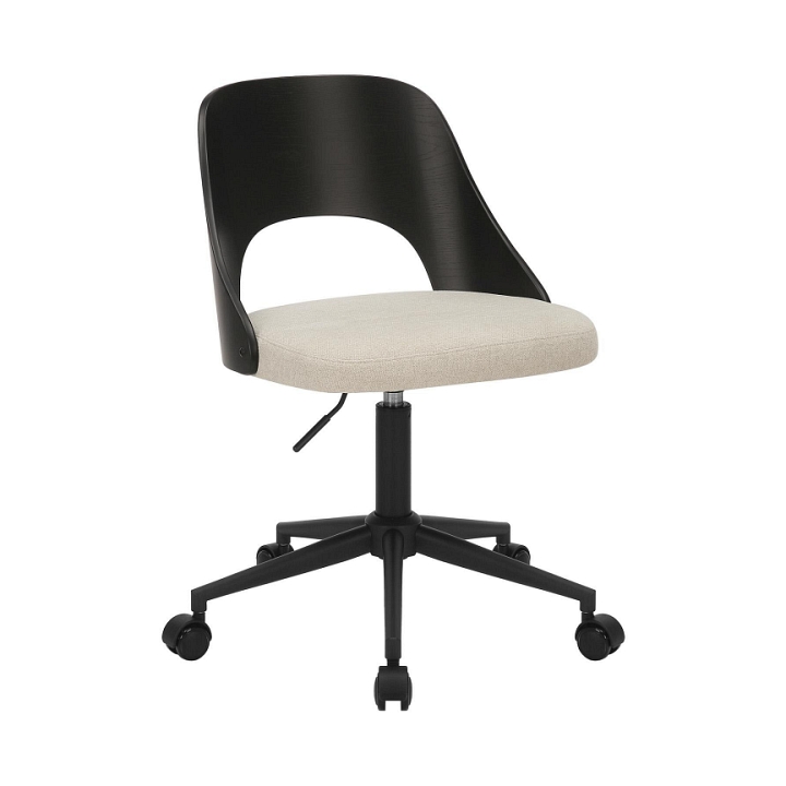 Fotel biurowy Lucy czarny/ beżowy Apia 453 - ACTONA