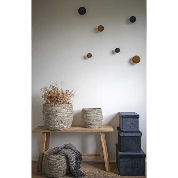 Ławka drewniana do przedpokoju Barcelona Intesi z naturalnego drewna tekowego w stylu skandynawskim ( Rozmiar: uniwersalny )