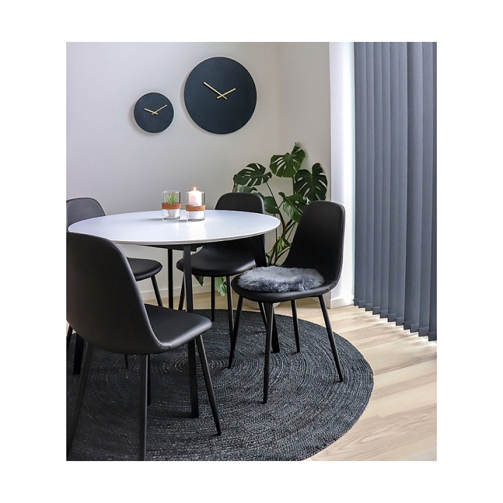 Krzesło Stockholm czarne PU/ czarne - House Nordic
