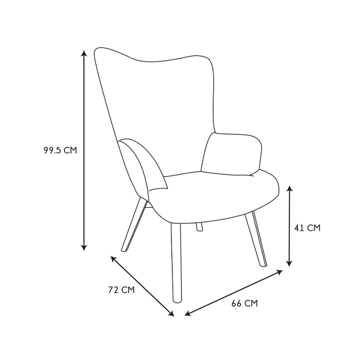 Fotel uszak Helsinki multikolor patchwork - Intesi