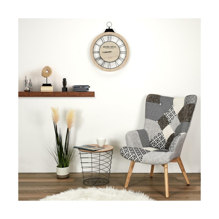 Fotel uszak Helsinki szary patchwork - Intesi