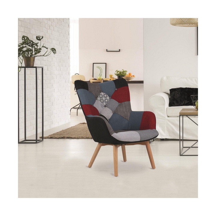 Fotel Uszak szeroki patchwork - Intesi