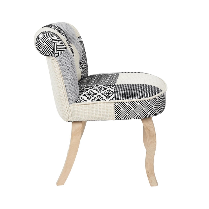 Krzesło Eleonora szara patchwork - Intesi