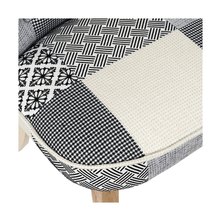 Krzesło Eleonora szara patchwork - Intesi
