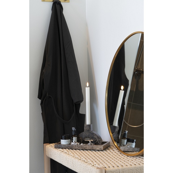 Ławka drewniana Abano beżowa do przedpokoju i jadalni boho z siedziskiem ze sznurka 80 cm ( Rozmiar: uniwersalny )