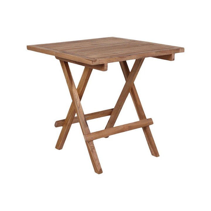 Stolik pomocniczy Bilbao 50x50cm naturalny tekowy - House Nordic
