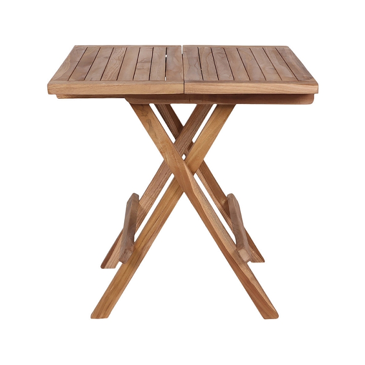 Stolik pomocniczy Bilbao 50x50cm naturalny tekowy - House Nordic