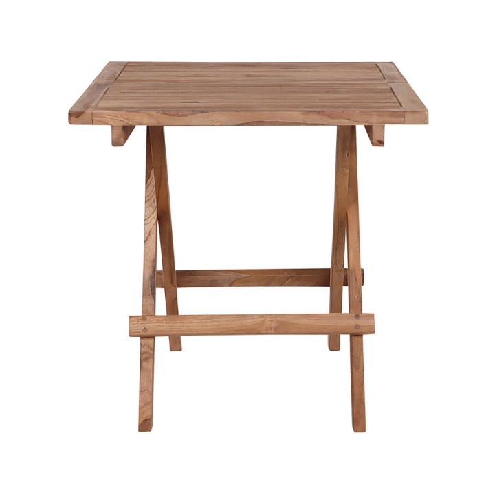 Stolik pomocniczy Bilbao 50x50cm naturalny tekowy - House Nordic