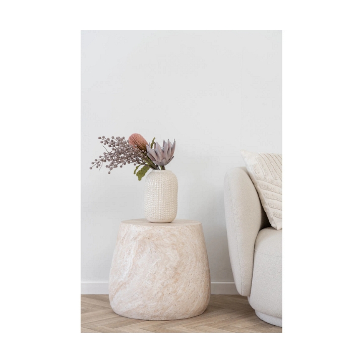 Stolik kawowy Bonn 47cm kamień - House Nordic