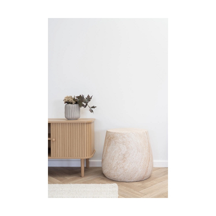 Stolik kawowy Bonn 47cm kamień - House Nordic
