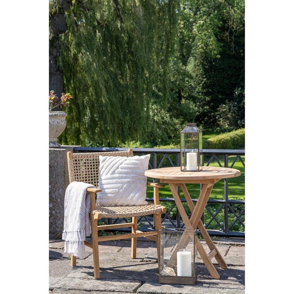 Krzesło drewniane Derby Intesi z podłokietnikami rattanowe do jadalni boho rustykalne ( Rozmiar: uniwersalny )