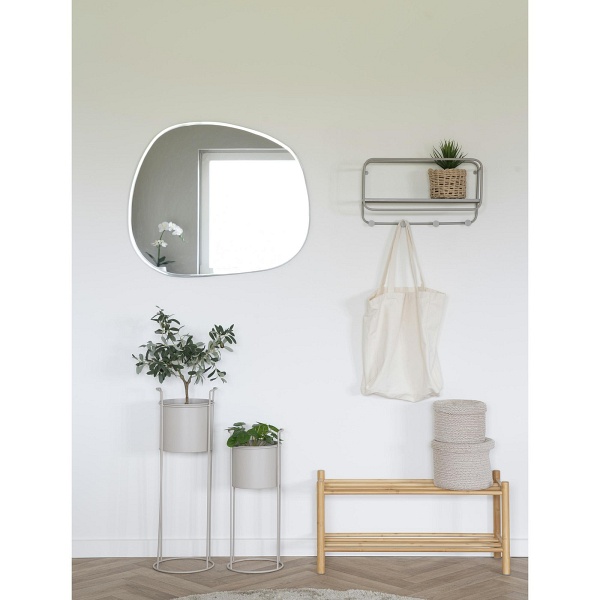 Półka na buty Manaus Intesi bambusowa naturalna do przedpokoju minimalistyczna 70 cm ( Rozmiar: uniwersalny )