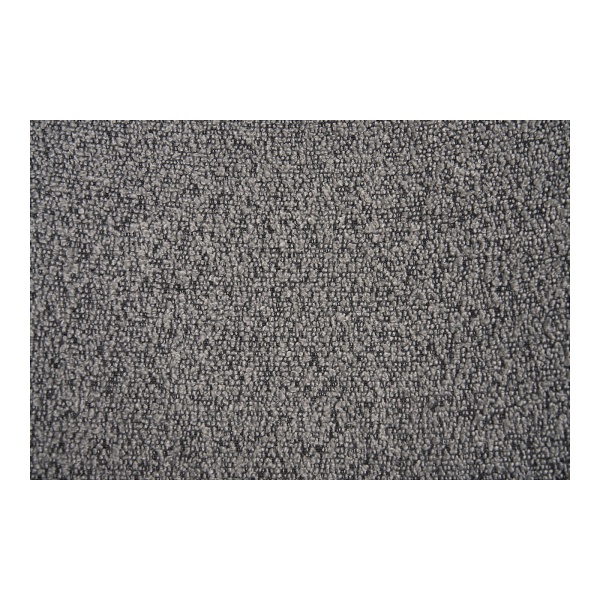 Krzesło tapicerowane Mira boucle szare jasne na czarnych nogach do jadalni i salonu Intesi ( Rozmiar: uniwersalny )