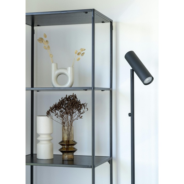 Lampa stojąca Paris czarna nowoczesna stalowa do salonu i sypialni Intesi 150 cm ( Rozmiar: uniwersalny )