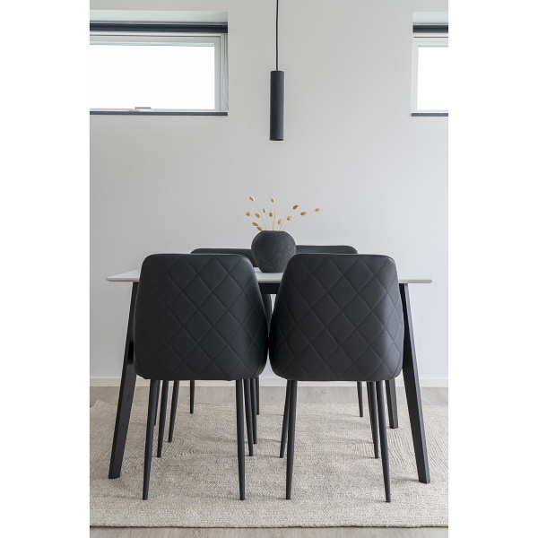 Lampa wisząca Paris czarna LED nowoczesna regulowana do salonu kuchni nad wyspę ( Rozmiar: uniwersalny )