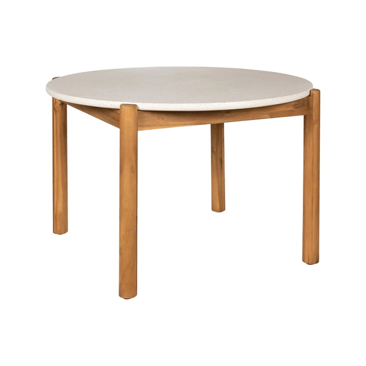 Stół Terracina 120cm akacja/terrazzo - House Nordic