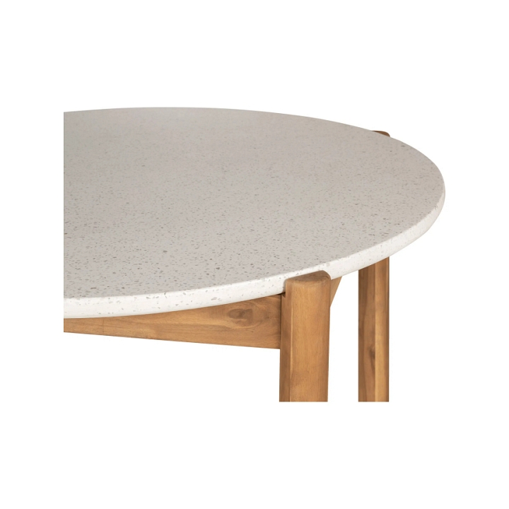 Stół Terracina 120cm akacja/terrazzo - House Nordic