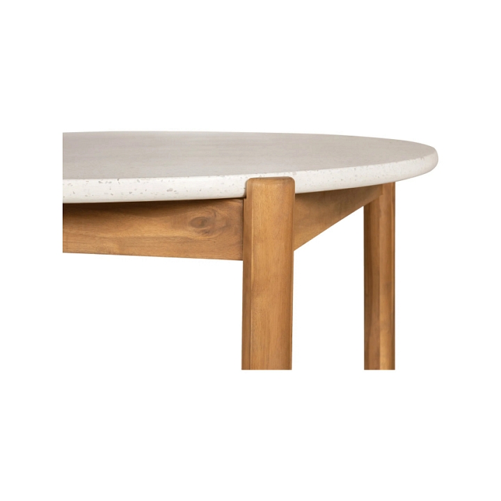 Stół Terracina 120cm akacja/terrazzo - House Nordic