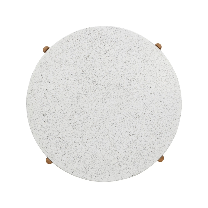 Stolik kawowy Terracina 84,5cm akacja/terrazzo - House Nordic