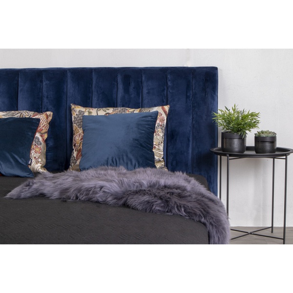 Intesi okrągły stolik kawowy metalowy czarny 47cm nowoczesny loftowy do salonu pomocniczy ( Rozmiar: uniwersalny )