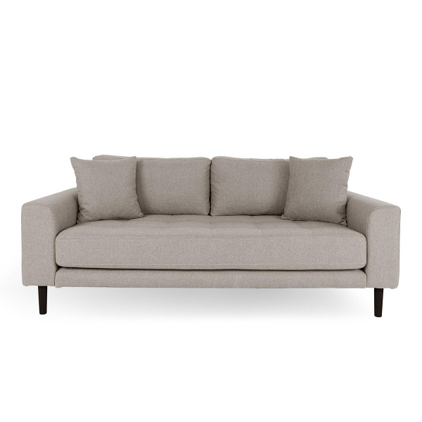 Sofa trzyosobowa Lido Intesi beżowa nowoczesna do salonu skandynawska z podłokietnikami ( Rozmiar: uniwersalny )