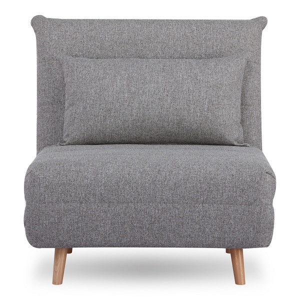 Sofa rozkładana jednoosobowa Marlow 1 szara skandynawska do salonu i pokoju młodzieżowego ( Rozmiar: uniwersalny )