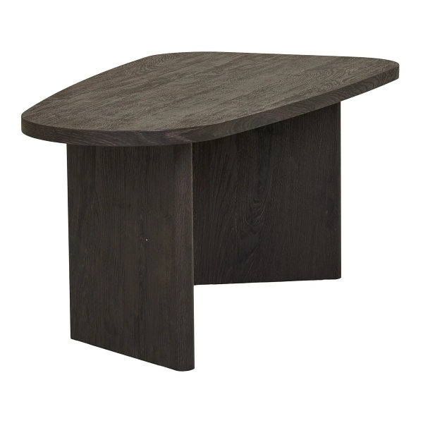 Stolik kawowy Melo 50x100 cm owalny brązowy nowoczesny do salonu ( Rozmiar: uniwersalny )