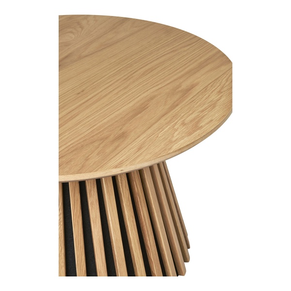 Stolik kawowy okrągły Osaka 70 cm dębowy skandynawski do salonu Intesi ( Rozmiar: uniwersalny )