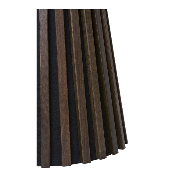 Stolik kawowy Osaka okrągły drewniany 40cm skandynawski do salonu dąb dymiony Intesi ( Rozmiar: uniwersalny )