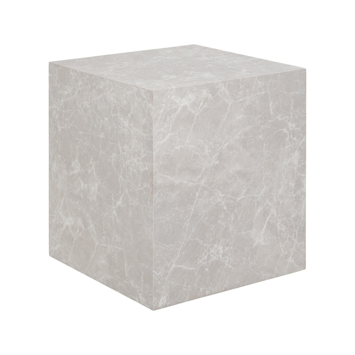 Stolik kawowy Prague 40x40cm szary marmur - House Nordic