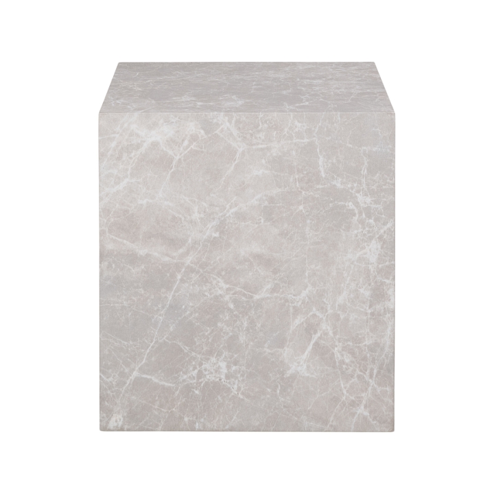 Stolik kawowy Prague 40x40cm szary marmur - House Nordic
