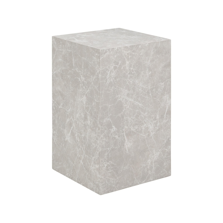 Stolik kawowy Prague 30x30cm szary marmur - House Nordic
