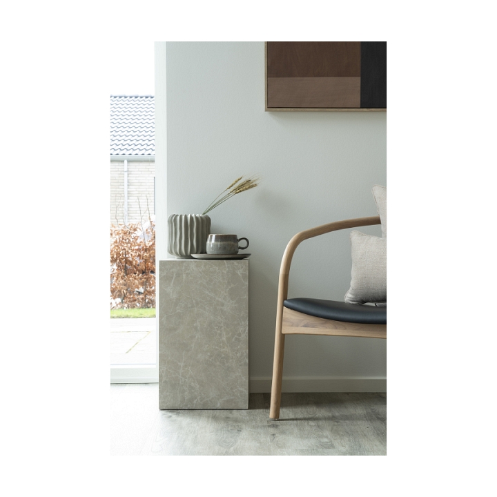 Stolik kawowy Prague 30x30cm szary marmur - House Nordic